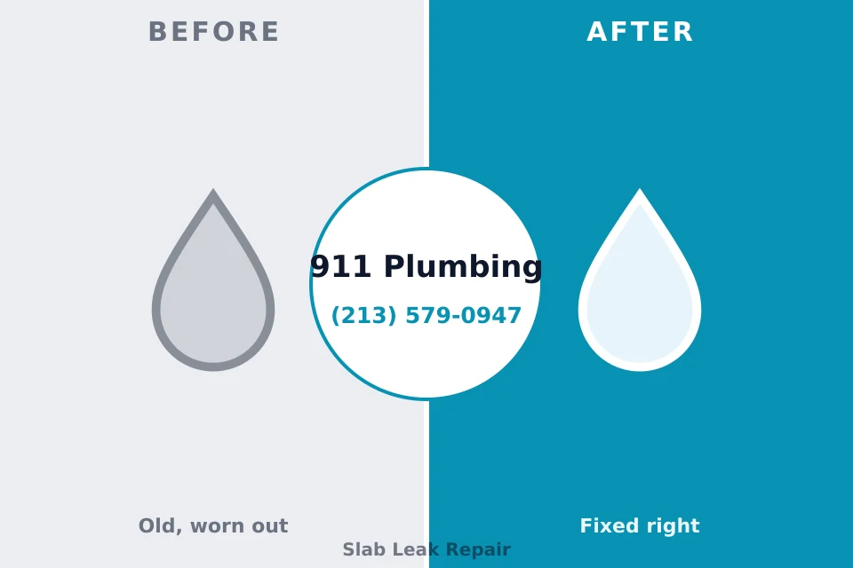 Before and after: plumbing repair Jonesborough, TN
